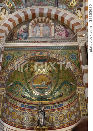 Notre Dame de la Garde美麗的馬賽克 Notre Dame de la Garde美麗的馬賽克 53865680