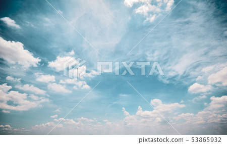 Retro clouds sky background white fluffy cloudscape nature background retro color style Retro clouds sky background white fluffy cloudscape nature background retro color style 53865932