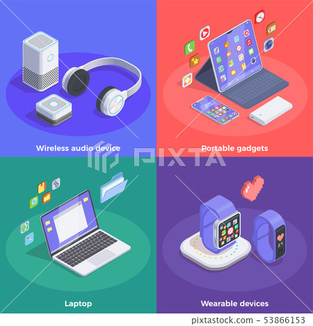 Modern Devices Design Concept - Stock Illustration [53866153] - PIXTA