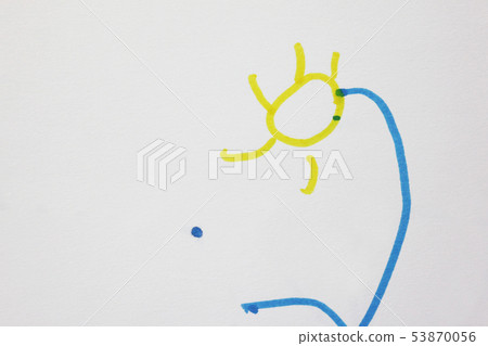 兒童畫，向日葵花 53870056