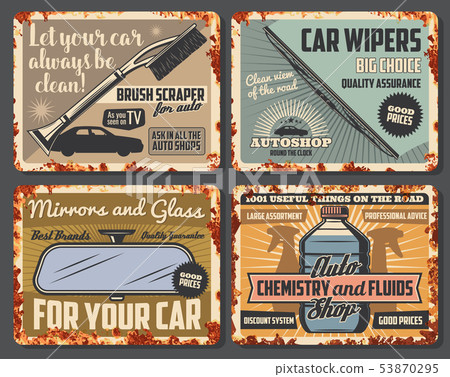 Car auto parts, automobile accessories shop 53870295
