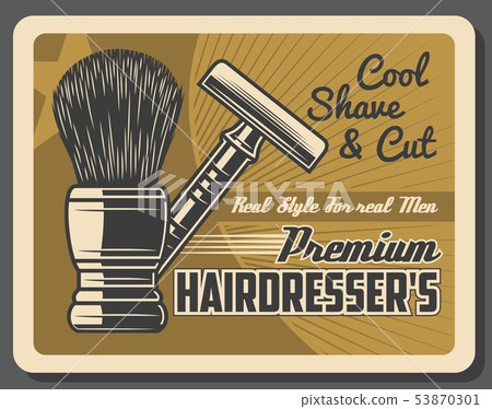 Shave and cut premium hairdresser barber shop Shave and cut premium hairdresser barber shop 53870301