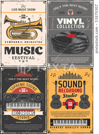 Music and musical instruments, recording studio 53870307