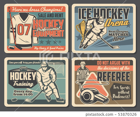 Ice hockey sport training, team league match 53870326