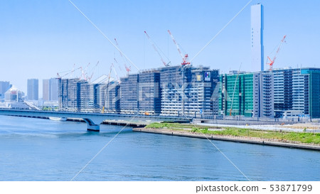 Mansion under construction (Tokyo, Harumi) 53871799