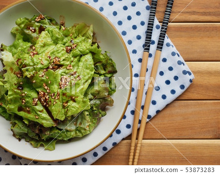 Korean food lettuce soy sauce salad, Korean salad Korean food lettuce soy sauce salad, Korean salad 53873283
