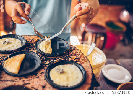 Vietnamese small rice pancake - Traditional Vietnamese food Cooking class Vietnamese small rice pancake - Traditional Vietnamese food Cooking class 53873998