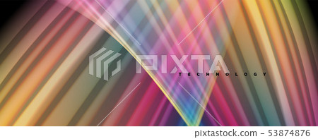 Flowing liquid colors - modern colorful flow poster. Wave liquid shapes. Art design for your design Flowing liquid colors - modern colorful flow poster. Wave liquid shapes. Art design for your design 53874876