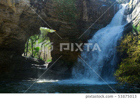 Pure mountain waterfall Cantonigros 53875013