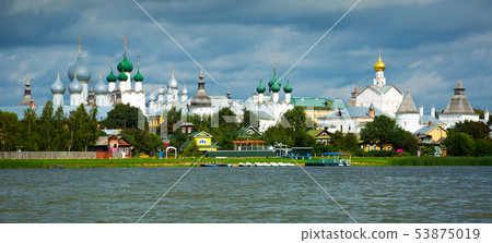 view on rostov kremlin from lake view on rostov kremlin from lake 53875019