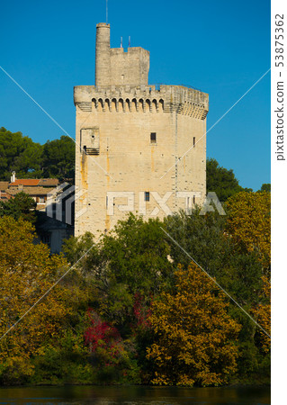 View of Tour Philippe Le Bel in France, Villeneuve lez Avignon View of Tour Philippe Le Bel in France, Villeneuve lez Avignon 53875362