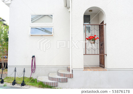 Around the entrance Around the entrance 53876178
