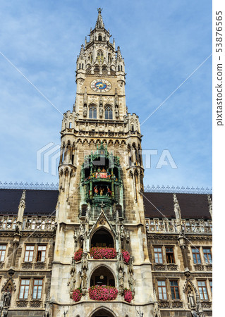 Glockenspiel is clock chimes of New Town Hall, Glockenspiel is clock chimes of New Town Hall, 53876565