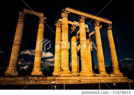 The Temple of Olympian Zeus or the Olympieion or The Temple of Olympian Zeus or the Olympieion or 53876635