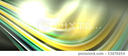 Fluid color swirls on black. Modern background with trendy design 53876854