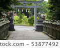 Return way approach Torii lantern 53877492