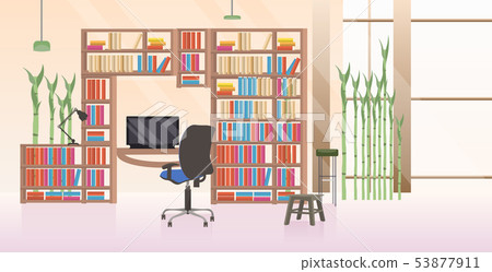 empty no people creative workplace modern office interior flat horizontal empty no people creative workplace modern office interior flat horizontal 53877911