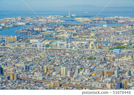 Osaka cityscape Nishinari-ku, Taisho-ku area 53878448