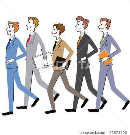Male company employee side by side set Male company employee side by side set 53878508