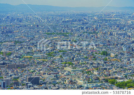 Osaka cityscape Sakai, Izumiotsu area 53878716