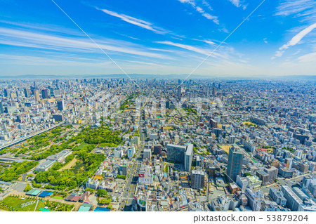 Osaka cityscape north from Abeno Harukas 53879204