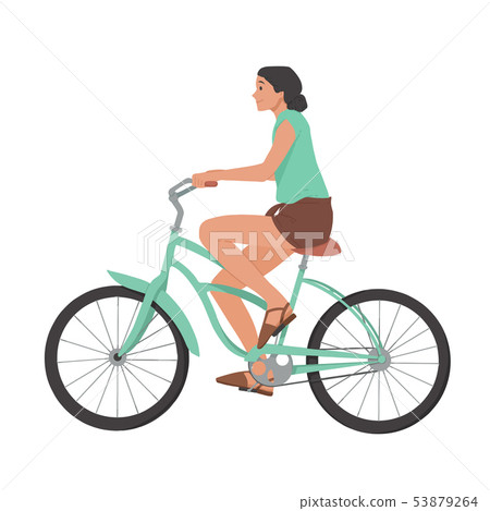 girl riding bicycle images