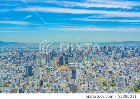 浪速區和中央區的大阪市容 浪速區和中央區的大阪市容 53880011