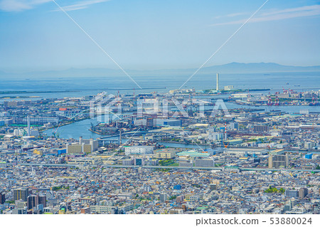 Osaka cityscape Naniwa Ward, Chuo Ward area 53880024