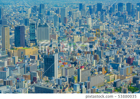 Osaka cityscape Naniwa Ward, Chuo Ward area 53880035