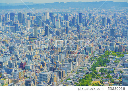 Osaka cityscape Naniwa Ward, Chuo Ward area 53880036