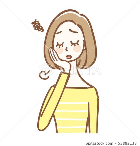 Woman sigh upper body 53882138