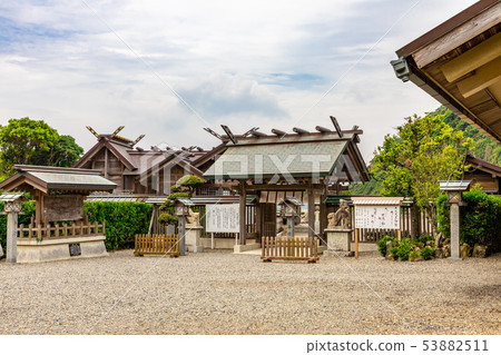 Tower gate front Omi Shrine 53882511