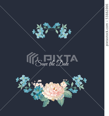 Elegant watercolor floral design, Chinese design 53882866