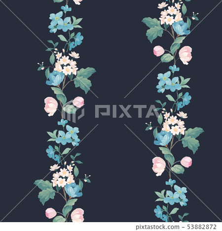 Elegant watercolor floral design, Chinese design 53882872