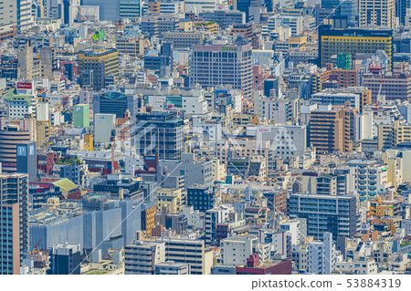 Osaka cityscape Naniwa Ward, Chuo Ward area 53884319