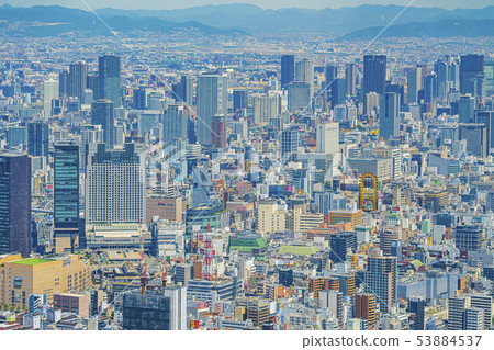 Osaka cityscape towards Chuo Ward Osaka cityscape towards Chuo Ward 53884537