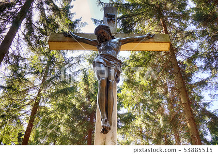 old crucifix stature 53885515