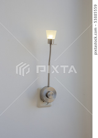 A electric plug-in lamp is modern object interior . decorate on white background . A electric plug-in lamp is modern object interior . decorate on white background . 53885559