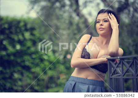 Vintage  Italian. A young blonde in an Italian 53886342