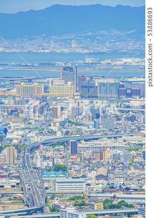 Osaka cityscape, Minato Ward, Konohana Ward 53886693