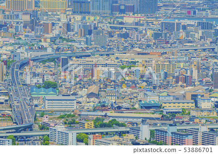 Osaka Cityscape Naniwa-ku, Minato-ku area Osaka Cityscape Naniwa-ku, Minato-ku area 53886701