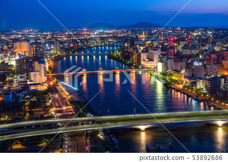《Niigata Prefecture》 Niigata cityscape/night view 《Niigata Prefecture》 Niigata cityscape/night view 53892686
