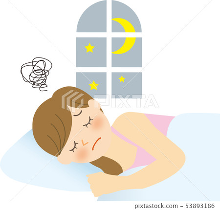 Sleepless woman 2 53893186