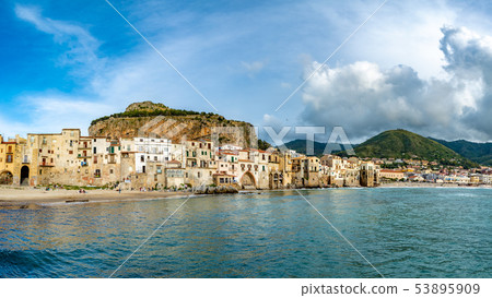 Cefalu, medieval village of Sicily island, Italy Cefalu, medieval village of Sicily island, Italy 53895909