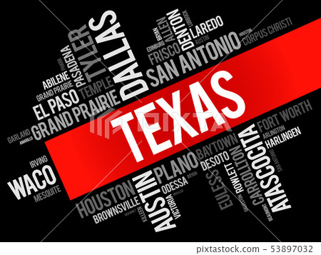List of cities in Texas USA state word cloud List of cities in Texas USA state word cloud 53897032