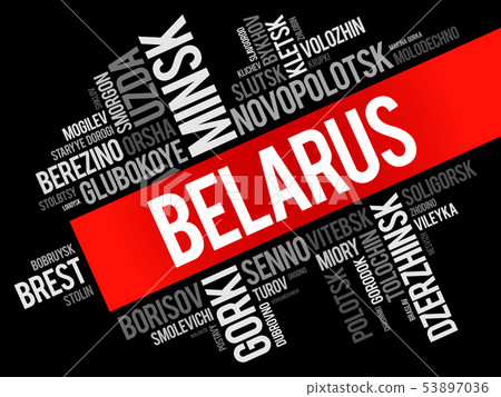 List of cities and towns in Belarus, word cloud 53897036