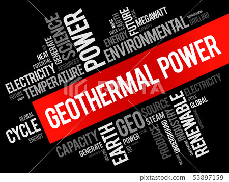 Geothermal Power word cloud collage Geothermal Power word cloud collage 53897159