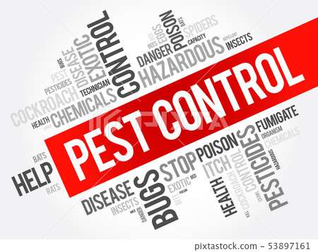 Pest Control word cloud collage Pest Control word cloud collage 53897161