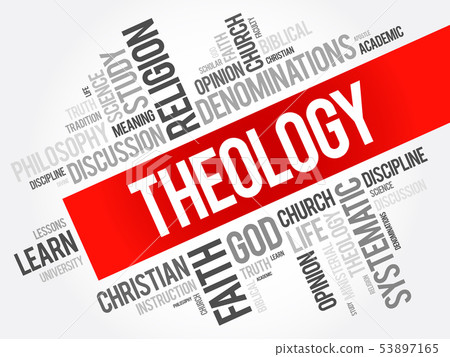 Theology word cloud collage 53897165