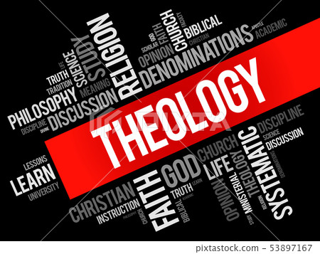 Theology word cloud collage 53897167